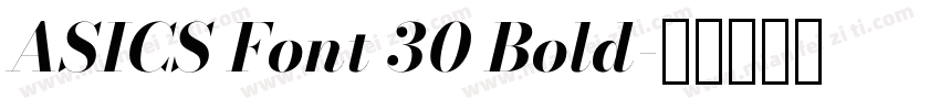 ASICS Font 30 Bold字体转换